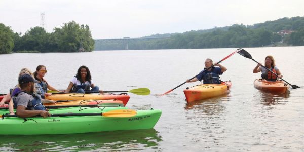 Kayaking on the Hudson River in Dutchess County