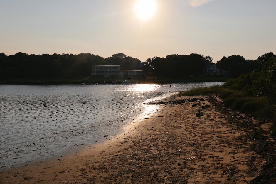 Suffolk County beach on Long Island Atlantic coastline