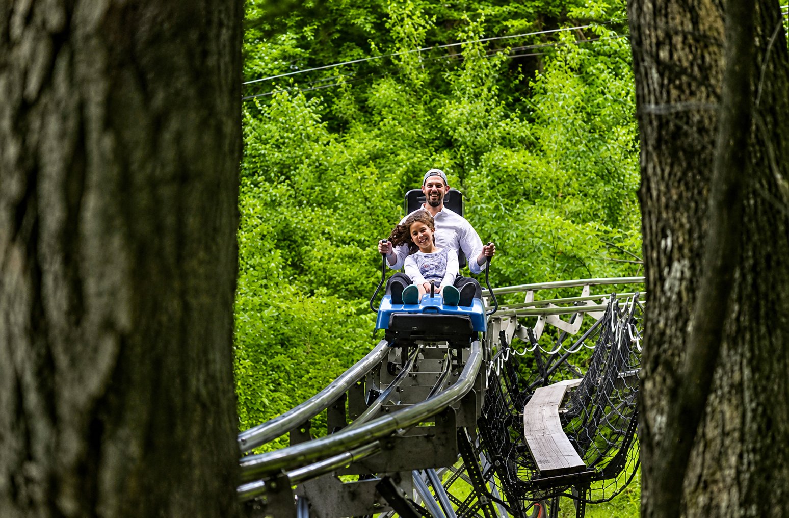 Alpine coaster at Attitash Mountain